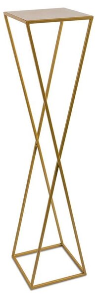 DekorStyle Moderný stojan na kvetináč 100cm zlatý