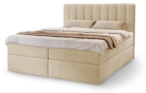 Čalúnená boxspring posteľ Magic - béžová Rozmer: 160x200