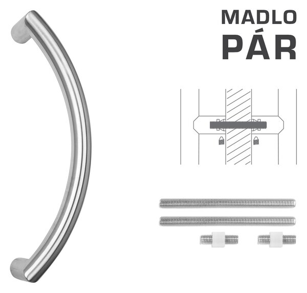 FT - MADLO kód K39 Ø 32 mm UN pár Ø 32 mm, 350 mm, 382 mm