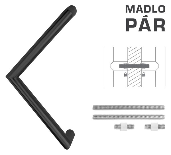 MPkovania FT - MADLO kód K14 Ø 30 mm UN pár Rozteč madla: 300 mm, Rozmer profilu madla: Ø 30 mm, Dĺžka: 330 mm