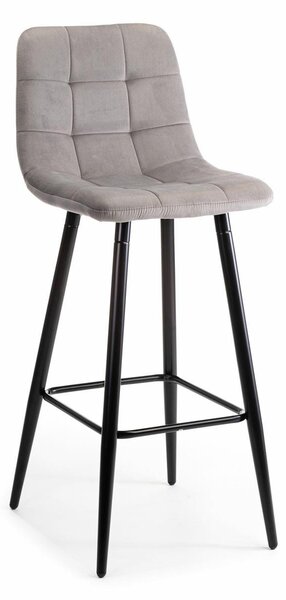 DekorStyle Barová stolička Lava sivá