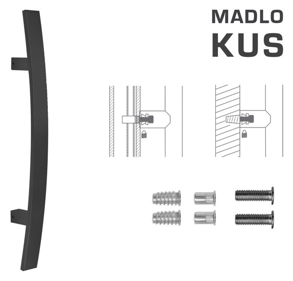 MPkovania FT - MADLO kód K41C 40x10 mm SP ks Rozteč madla: 300 mm, Rozmer profilu madla: 40x10 mm, Dĺžka: 500 mm