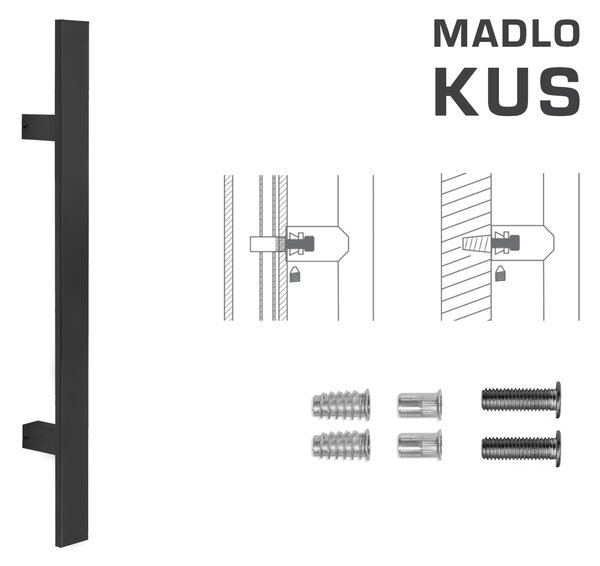 MPkovania FT - MADLO kód K41S 40x10 mm SP ks Rozteč madla: 210 mm, Rozmer profilu madla: 40x10 mm, Dĺžka: 400 mm