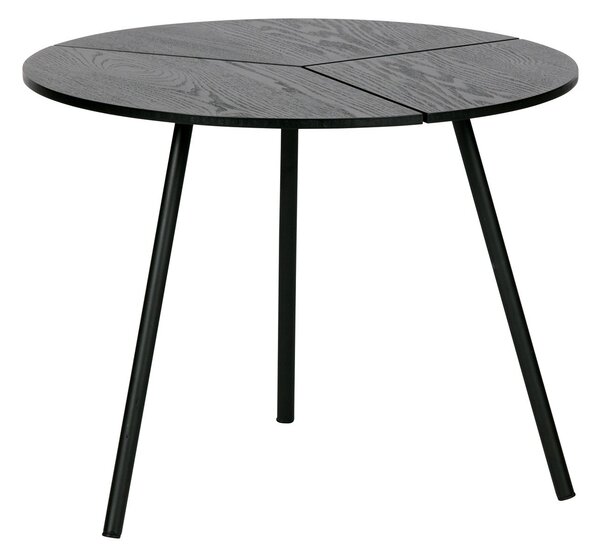Čierny Kovový konferenčný stolík Rodi 38 × 48 × 48 cm WOOOD