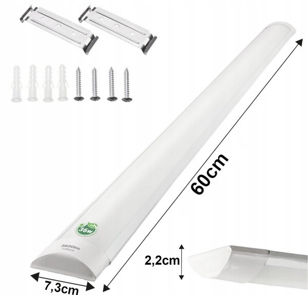 BERGE LED panel MARS - svietidlo - 60cm - 18W - 230V - 1800Lm - CCD - neutrálna biela