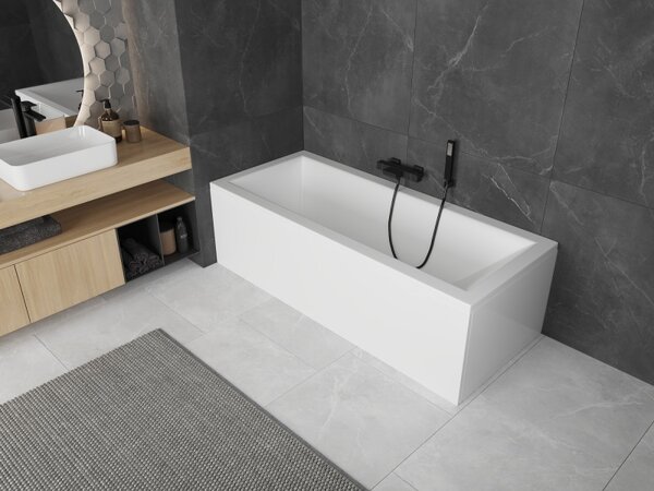 Mexen Cubik obdĺžniková vaňa 120 x 70 cm s obkladom, biela - 55031207000X