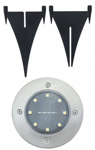 BERGE LED solárna záhradná lampa - IP44 - biela