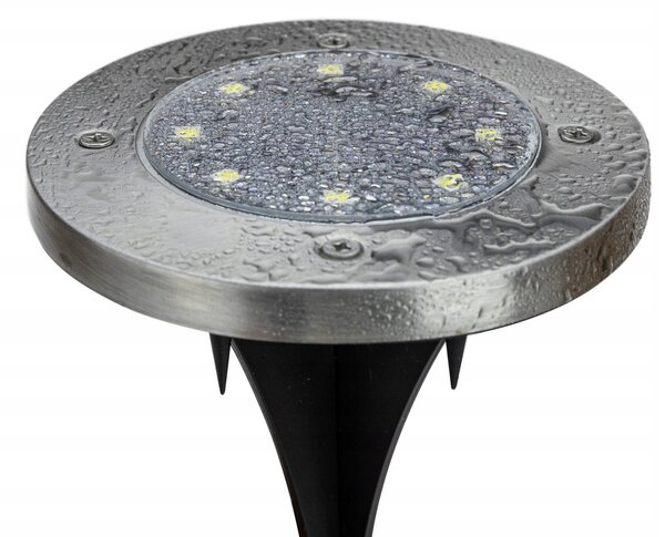 BERGE LED solárna záhradná lampa - IP44 - biela