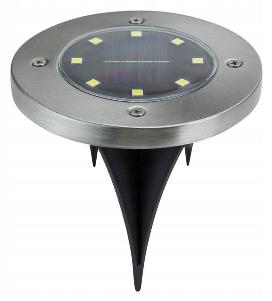 BERGE LED solárna záhradná lampa - IP44 - biela