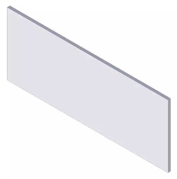 LOTOSAN Predný panel k pravouhlej vani 160 cm 160 cm biela LPVP0160