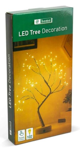 LED svetelný dekoratívny stromček teplá biela, 40 cm (58930)