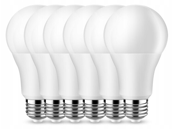 BERGE SADA 6x LED žiarovka E27 12W 960lm - neutrálna biela
