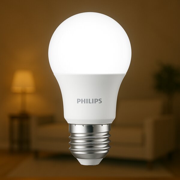 10x LED žiarovka PHILIPS E27 8W a60 – studená farba 6500k corepro premium