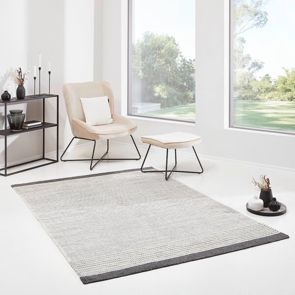 Wollteppich, 160/230 cm, antracitová Linea Natura - Koberce