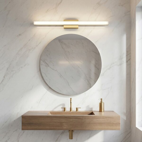 Toolight Toolight, LED nástenné svietidlo 80cm, 13W, 4000K, 1000lm, APP1853-1W, zlatá matná, OSW-66007