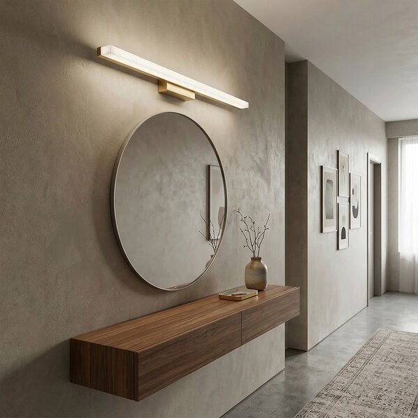 Toolight Toolight, LED nástenné svietidlo 80cm, 13W, 4000K, 1000lm, APP1853-1W, zlatá matná, OSW-66007