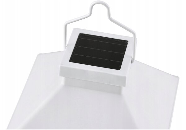 BERGE 4x Záhradný LED solárny lampáš, lampáš, sviečka, biely 2V 300MHA