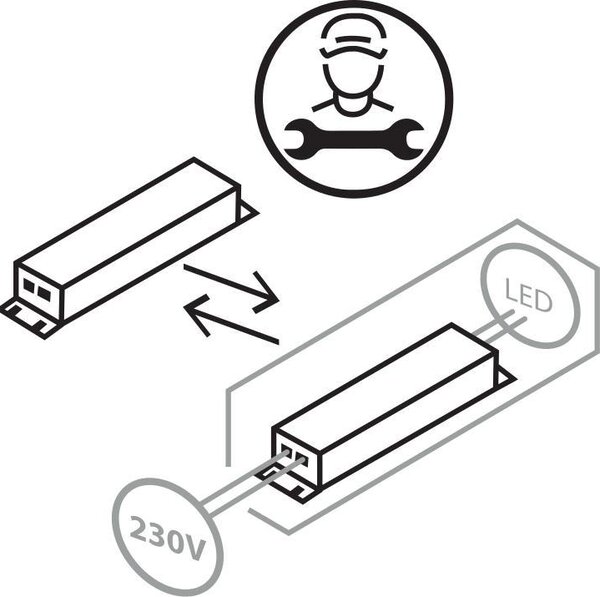 STROPNÉ LED SVIETIDLO, 60,5/18,5/6 cm Celina - Interiérové svietidlá