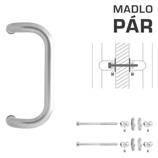 WA - MADLO M2 WA/A-DHP pár Ø 30 mm, 300 mm