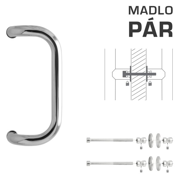 WA - MADLO M2 WA/A-DHP pár Ø 30 mm, 300 mm