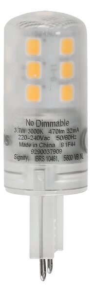 6x LED žiarovka G9 3,7W 470 lm 3000 k teplá biela 230 v PHILIPS corepro