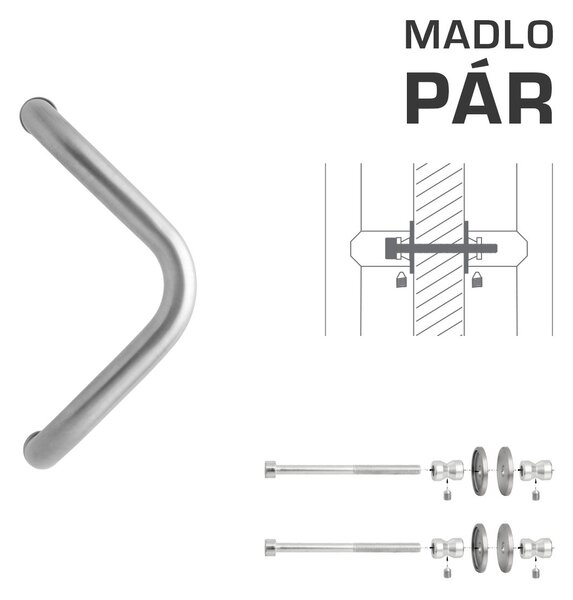 WA - MADLO M6 WA/A-DHP pár Ø 30 mm, 300 mm