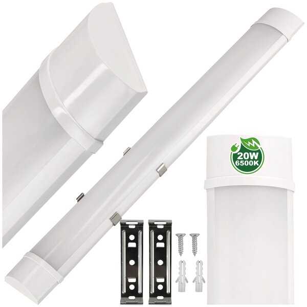 ECOLIGHT 2x LED panelové svietidlo na prisadenú stropnú montáž 20W 60cm 6500K