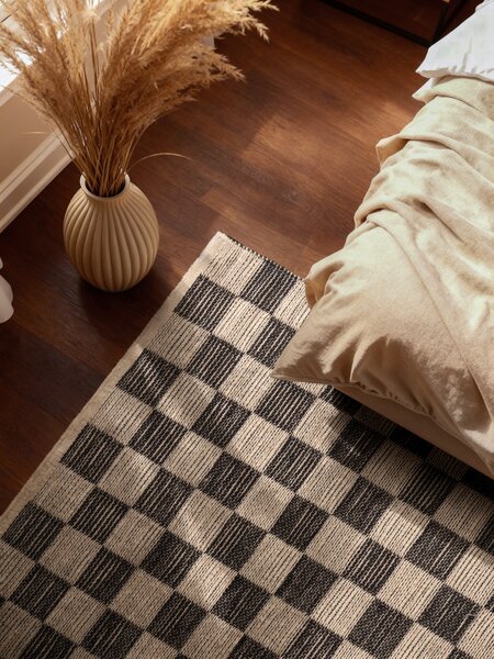 Hanse Home , Kusový koberec Handloom 106333 Rex White Black, 120x170, čiernobiela, chodba / predsieň