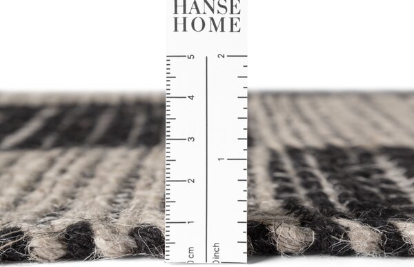 Hanse Home , Behúň Handloom 106333 Rex White Black, 80x200, čiernobiela, chodba / predsieň