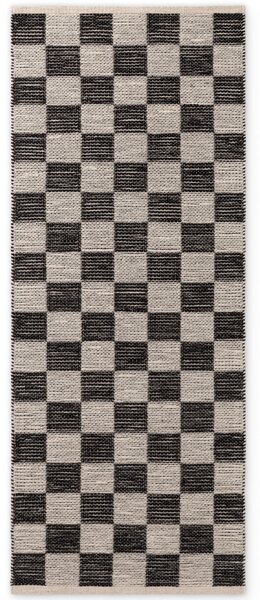 Hanse Home , Behúň Handloom 106333 Rex White Black, 80x200, čiernobiela, chodba / predsieň