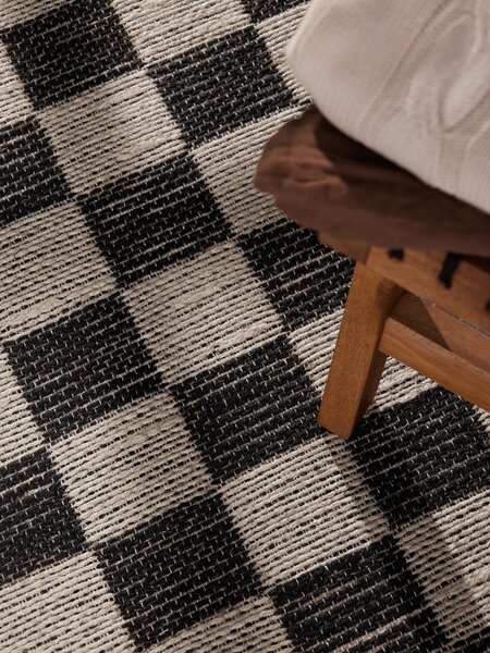 Hanse Home , Behúň Handloom 106333 Rex White Black, 80x200, čiernobiela, chodba / predsieň