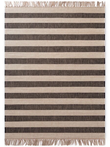 Hanse Home , Kusový koberec Handloom 106334 Playa White Black, 120x170, čiernobiela, chodba / predsieň