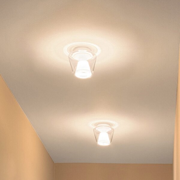 Stropné Lampa Serien Lighting, Annex M, stmievateľné, Transparentná, Obývacia izba, Sklo, Dizajnový