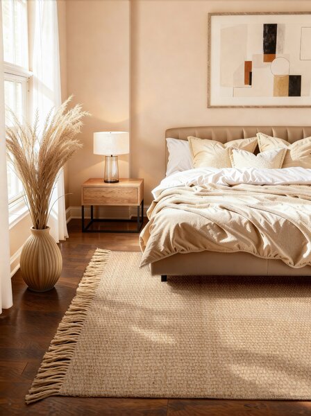 Hanse Home , Kusový koberec Handloom 106335 Fjord Natural Gold, 120x170, béžová, chodba / predsieň