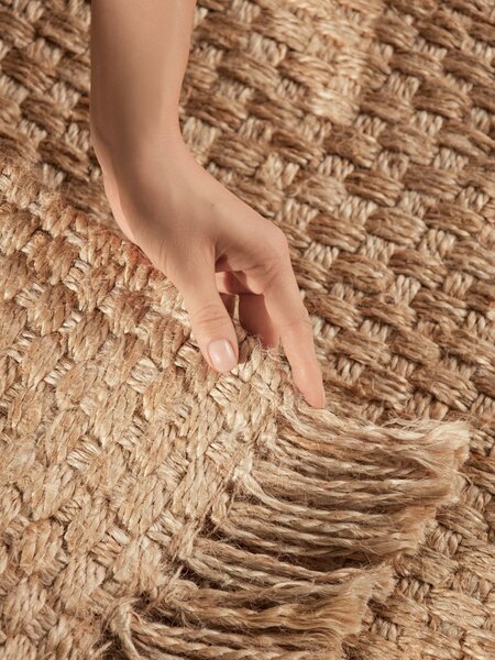 Hanse Home , Kusový koberec Handloom 106335 Fjord Natural Gold, 120x170, béžová, chodba / predsieň