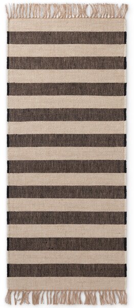 Hanse Home , Behúň Handloom 106334 Playa White Black, 80x200, čiernobiela, chodba / predsieň