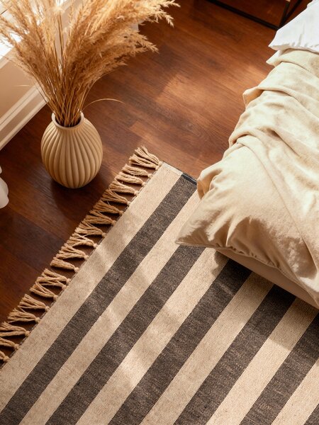Hanse Home , Kusový koberec Handloom 106334 Playa White Black, 120x170, čiernobiela, chodba / predsieň