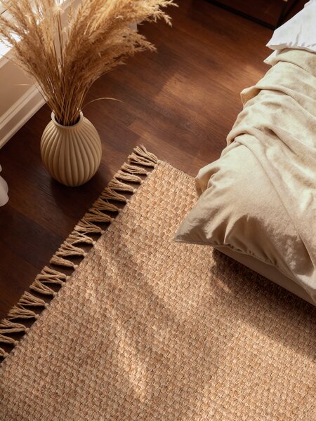 Hanse Home , Kusový koberec Handloom 106335 Fjord Natural Gold, 120x170, béžová, chodba / predsieň
