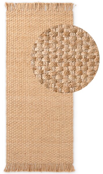 Hanse Home , Behúň Handloom 106335 Fjord Natural Gold, 80x200, béžová, chodba / predsieň