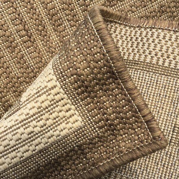 Oriental Weavers , Kusový koberec Sisalo / DAWN 879 / J84 / N – na von aj na doma, 67x120, béžová, chodba / predsieň