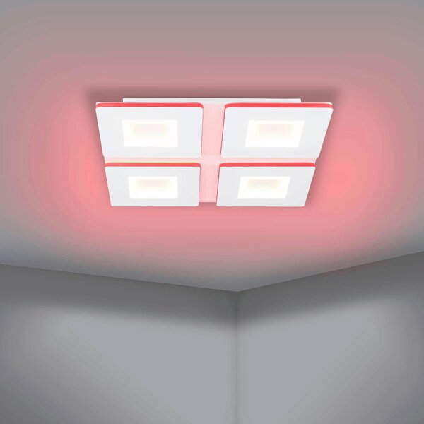 STROPNÉ LED SVIETIDLO, 45/45/5 cm Eglo - Interiérové svietidlá