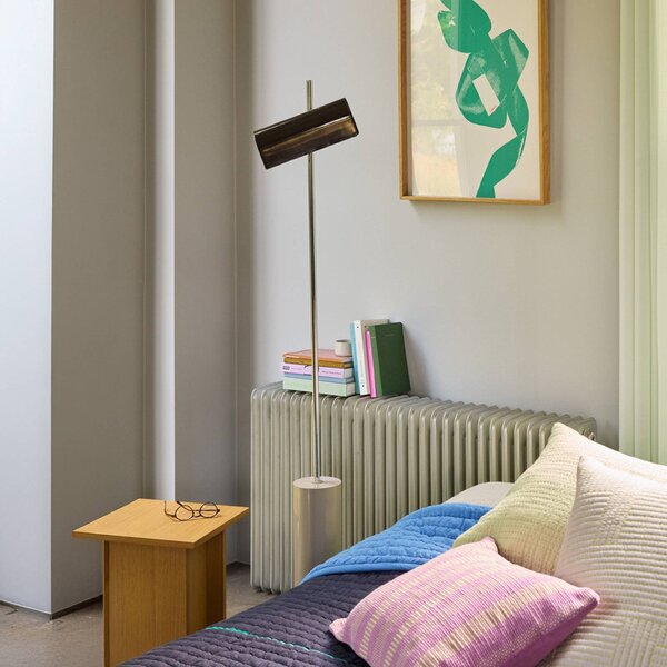 LED stojacia lampa Reflector, hnedé, výška 160 cm, železo, Hnedá / hrdzavá, Obývacia izba / jedáleň, kov, Škandinávsky, Stojaca lampa