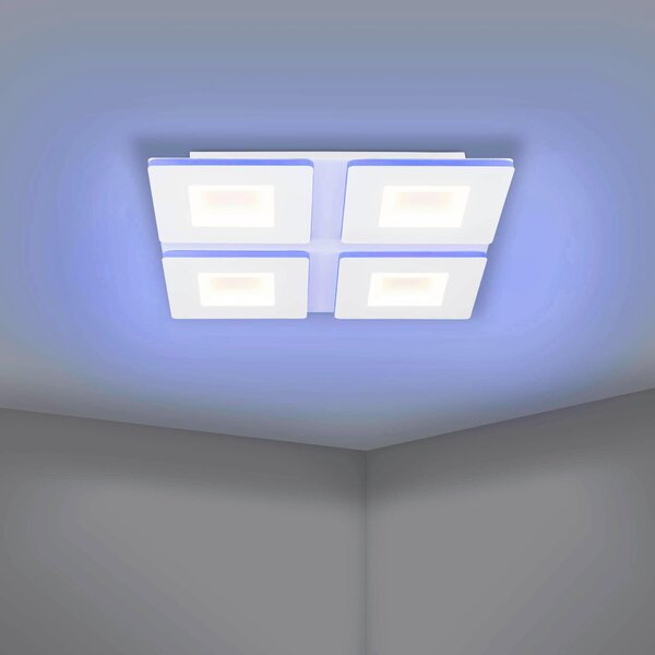 STROPNÉ LED SVIETIDLO, 45/45/5 cm Eglo - Interiérové svietidlá