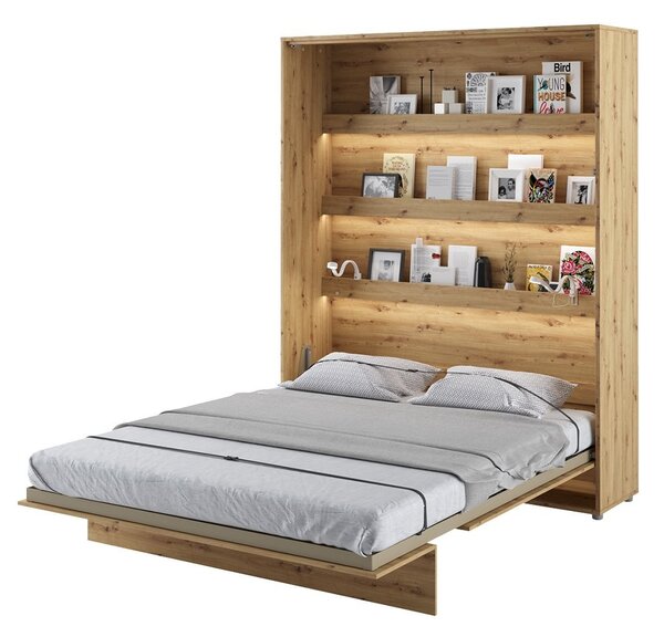 Mirjan24 Sklápacia posteľ BC-12 160x200 Bed-Concept, Farby: dub artisan, Rozmer postele: 160x200, LED svetlo s USB: bez LED svetla s USB, Vnútorné osvetlenie pod policami: bez osvetlenia políc 5902928398175