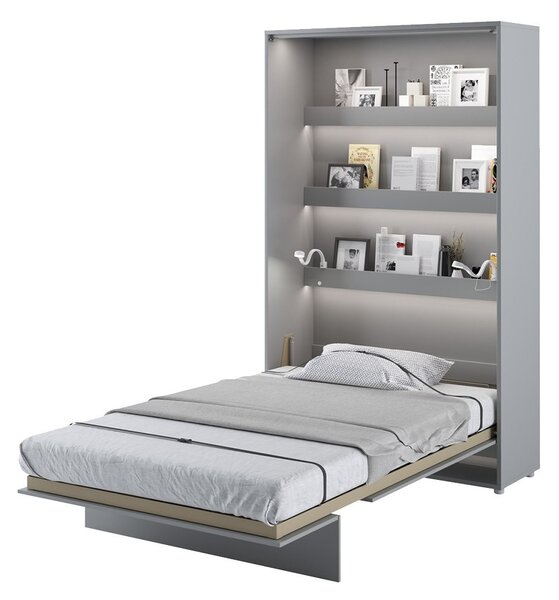 Mirjan24 Sklápacia posteľ BC-02 120x200 Bed Concept, Farby: biela, Rozmer postele: 120x200, LED svetlo s USB: bez LED svetla s USB, Vnútorné osvetlenie pod policami: bez osvetlenia políc 5902928409741