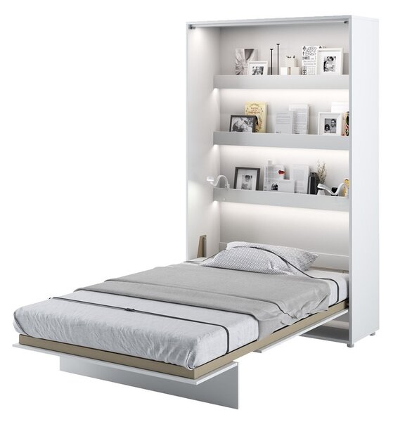 Mirjan24 Sklápacia posteľ BC-02 120x200 Bed Concept, Farby: biela, Rozmer postele: 120x200, LED svetlo s USB: bez LED svetla s USB, Vnútorné osvetlenie pod policami: bez osvetlenia políc 5902928409741