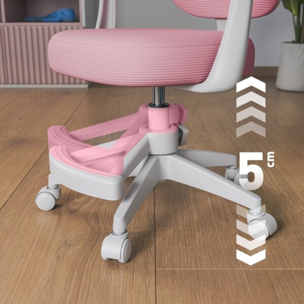 Detská otočná stolička Mark Adler Junior 3.1 Pink