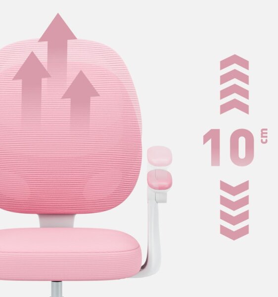 Detská otočná stolička Mark Adler Junior 3.1 Pink