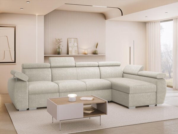 Mirjan24 Rohová rozkladacia pohovka Giza LCP, Strana: Pravá - 1p(65)+2r+LCp, Dostupné poťahy: Flow 03 5903211481888