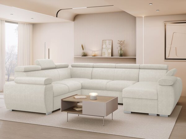 Mirjan24 Rohová sedačka Giza U, Strana: pravá, Dostupné poťahy: Flow 06 5903211481666